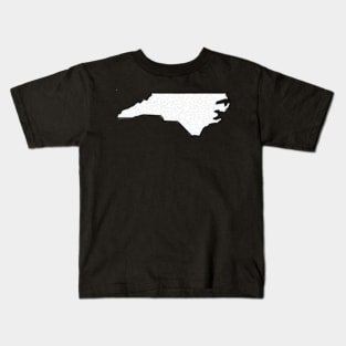 North Carolina outline cheetah Kids T-Shirt